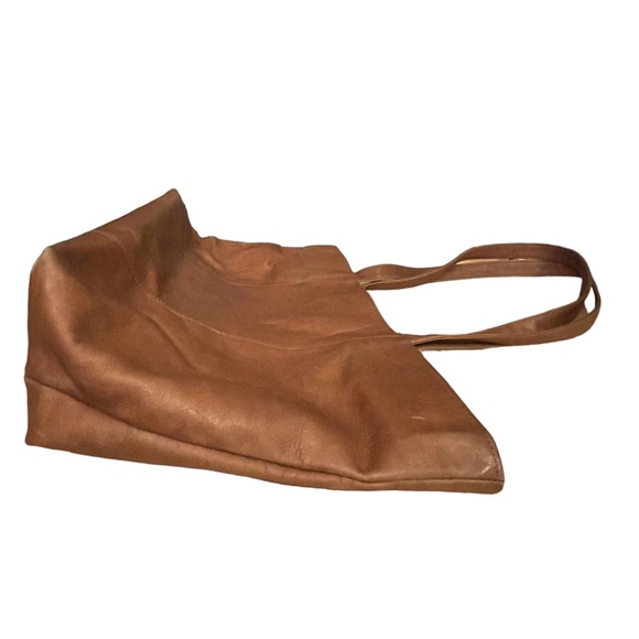 Vintage Boulder Ridge Full Grain Cowhide Leather Large Brown Tote Shoulder Bag - Picture 6 of 14